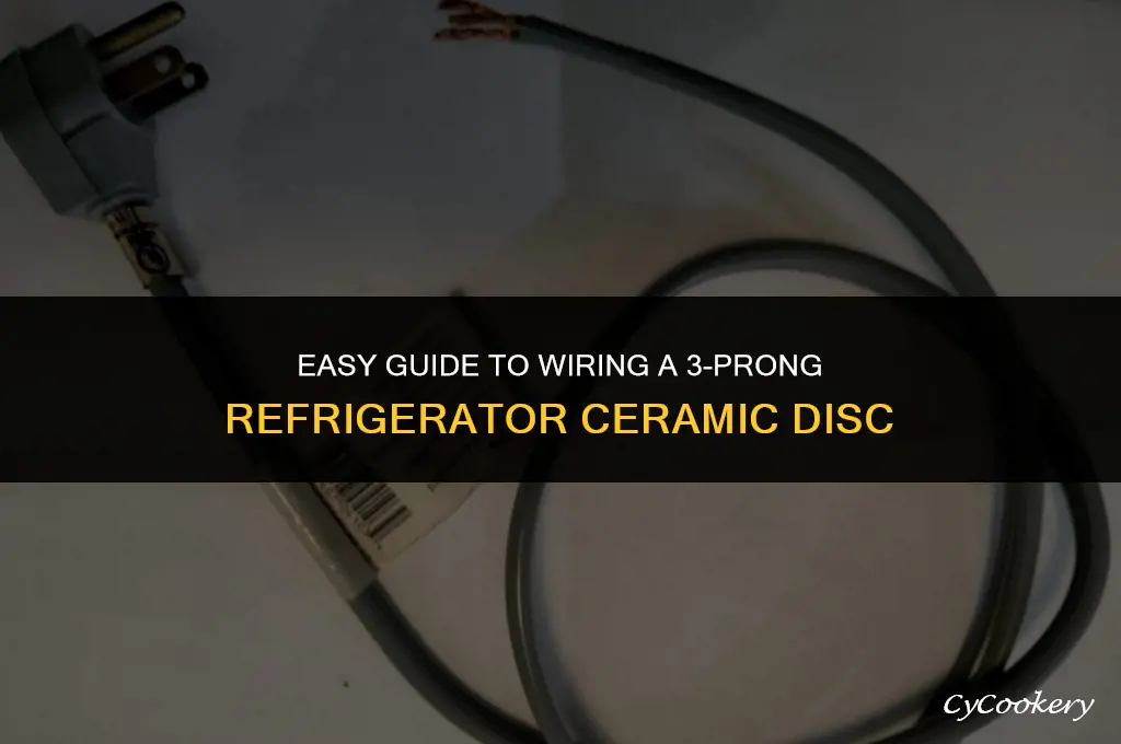 how to wire 3 prong refrigerator ceramic disc