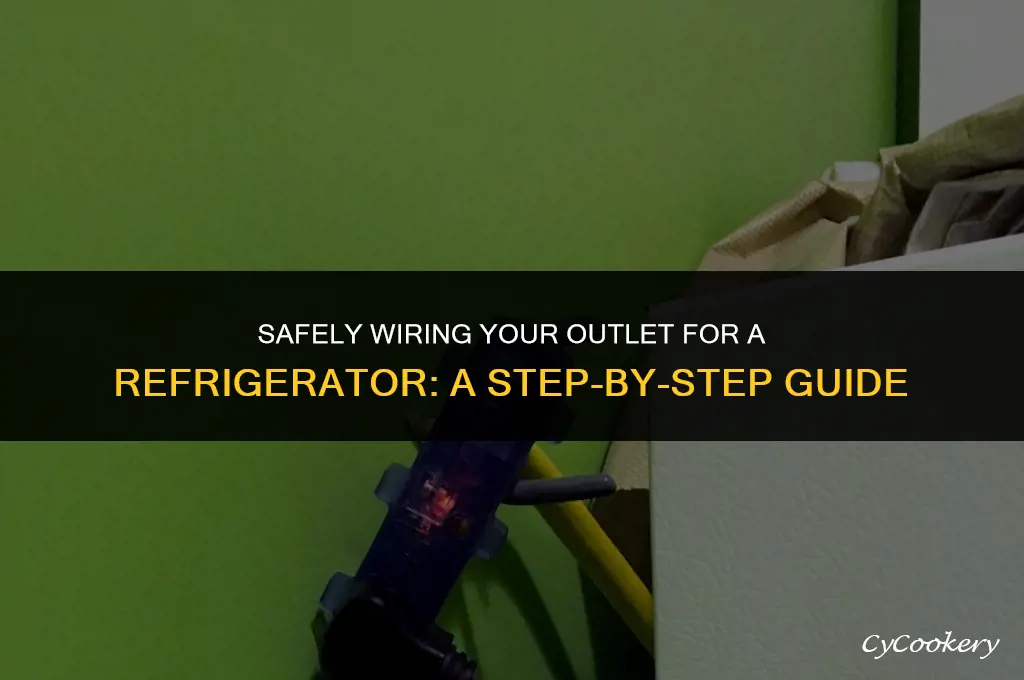 how to wire an outlet for a refrigerator