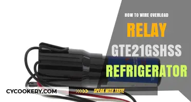 Wiring Guide: Overload Relay GTE21GSHSS Refrigerator Installation Steps