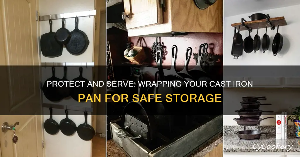 how to wrap a cast iron pan