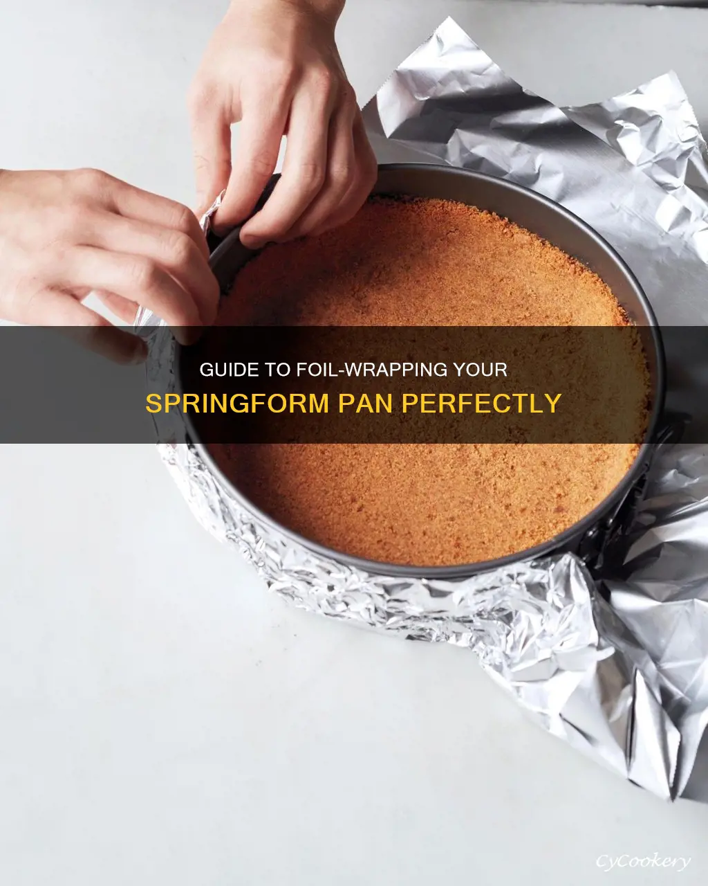 how to wrap a springform pan with foil