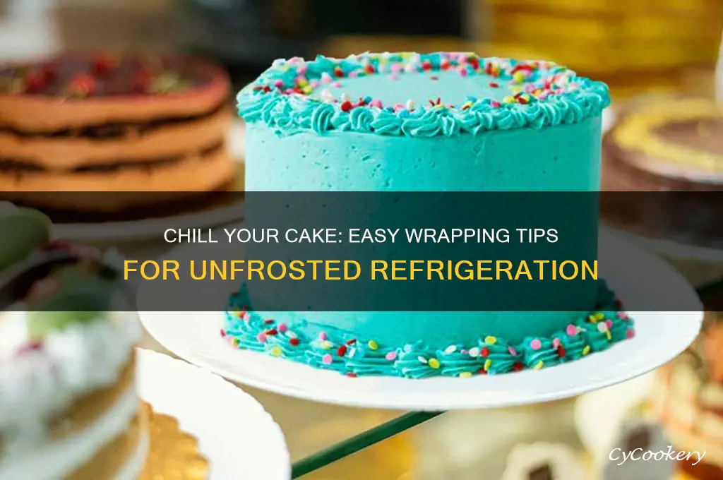 how to wrap unfrosted cake for refrigerator