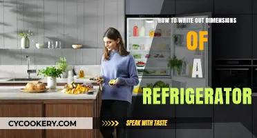 Mastering the Art of Writing Refrigerator Dimensions: A Comprehensive Guide