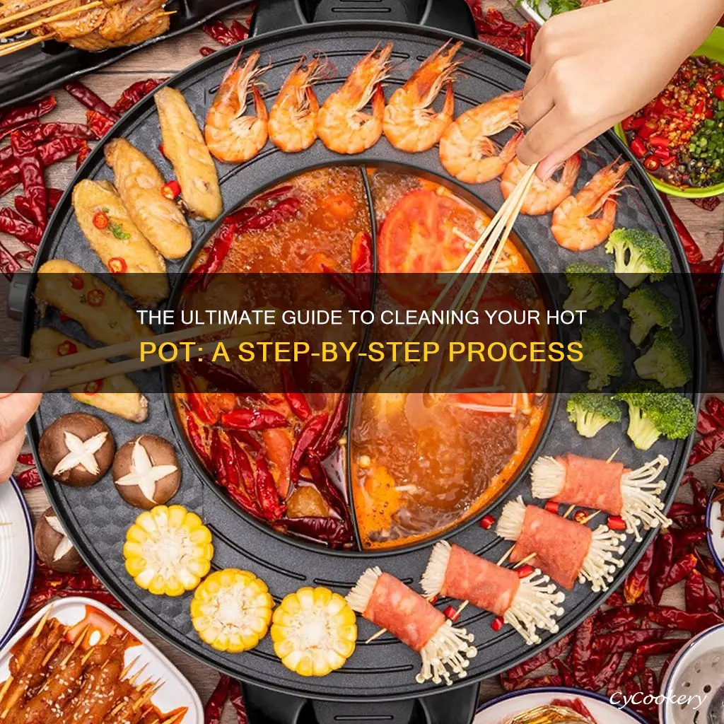 how to xlean hot pot