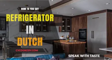 How to Say Refrigerator in Dutch: A Quick Language Guide
