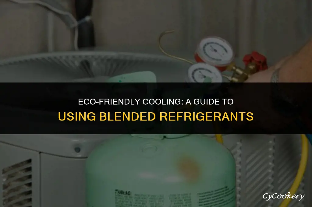 how too add refrigerant that uses a blended refrigerant