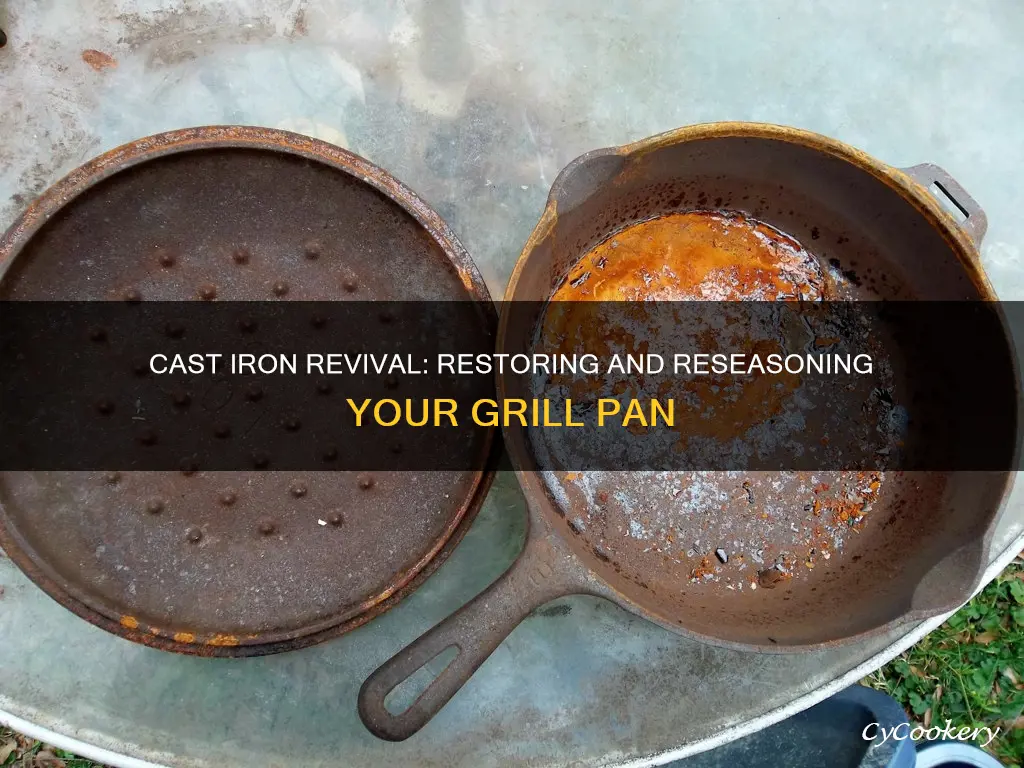 how torestore reseason a cast iron grill pan