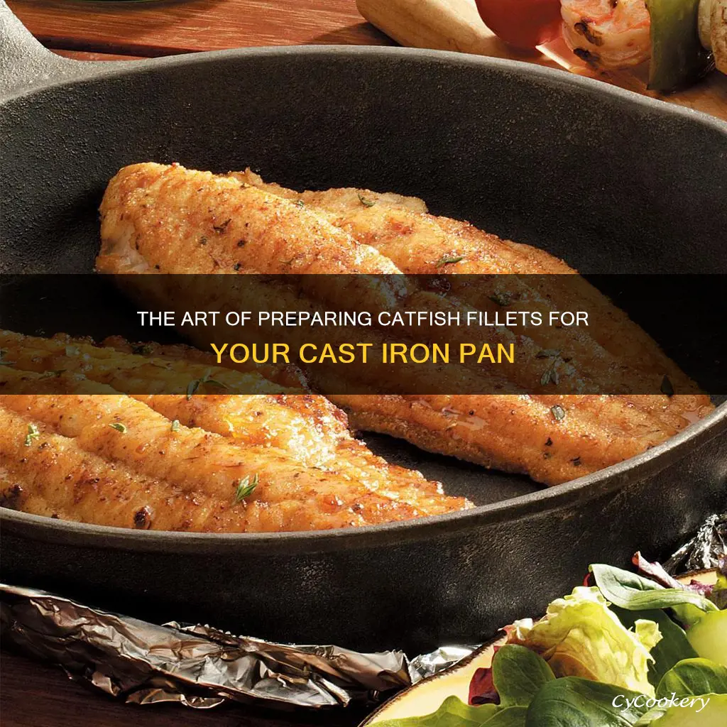 how tp prep catfish fillets for cast iton pan