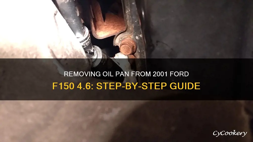 how two remove oil pan from 2001 ford f150 4.6