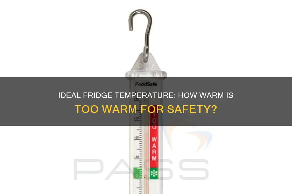 how warm can a refrigerator be