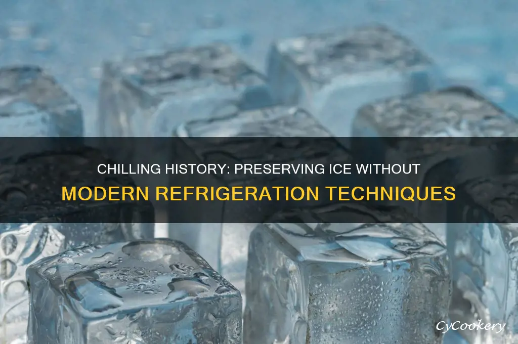 how was ice kept cold before refrigeration