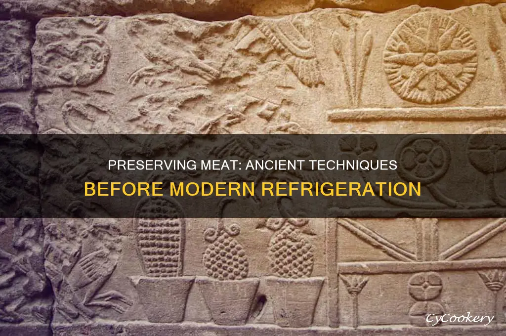 how was meat kept fresh before refrigeration