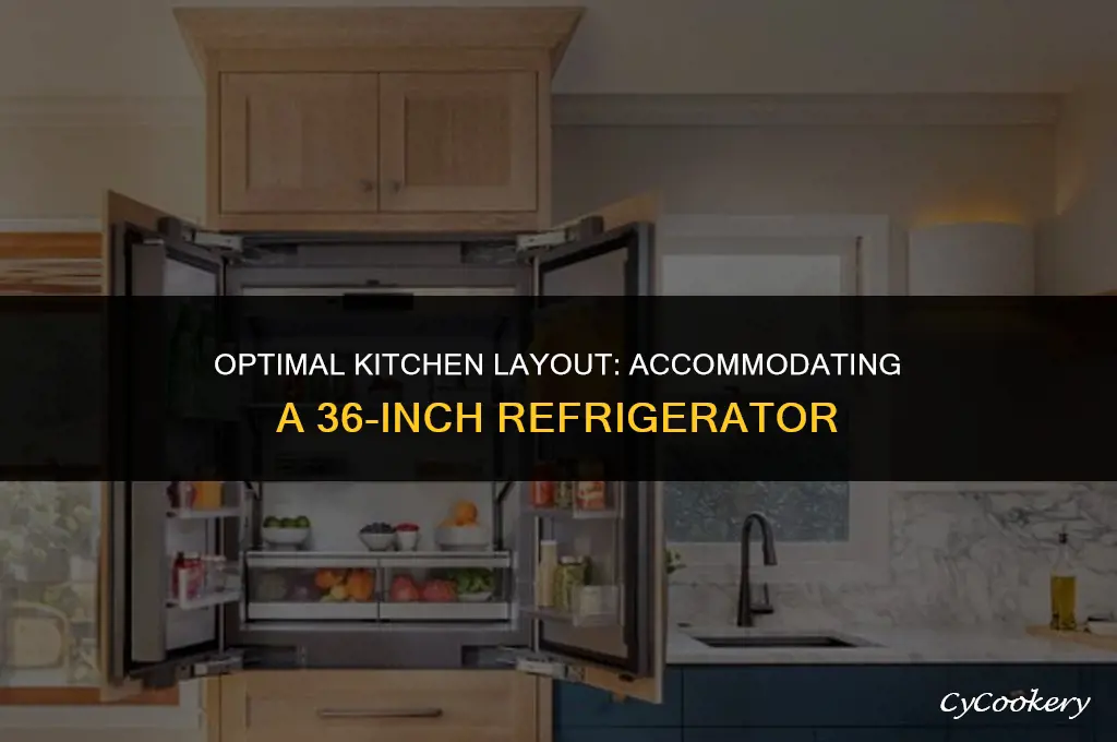 how wide a space for 36 inch refrigerator