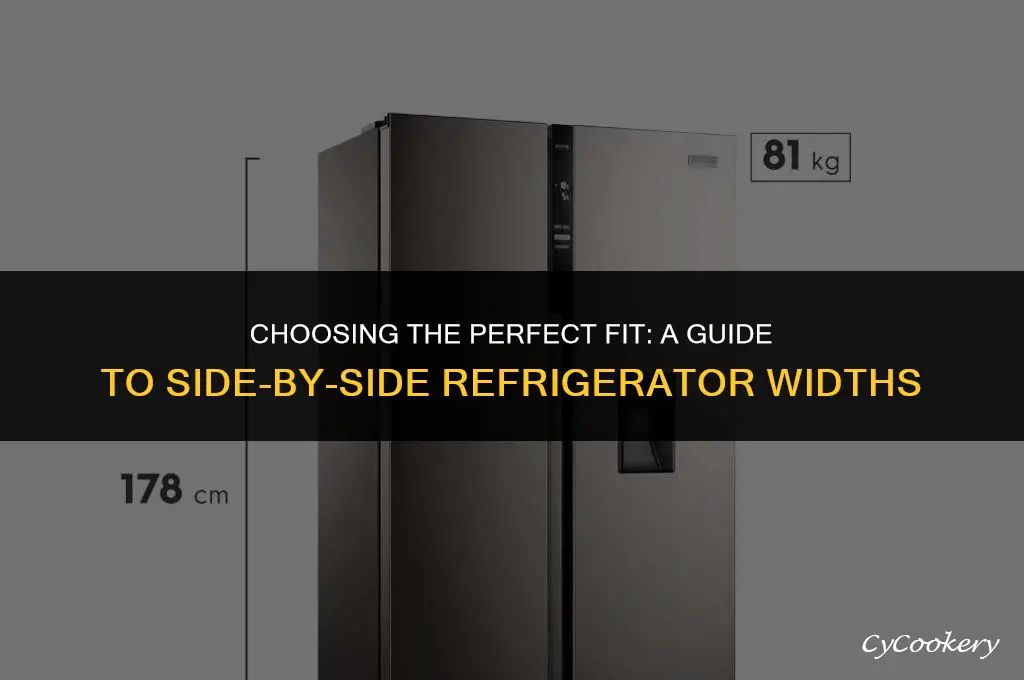 how wide are most side-by-side refrigerators