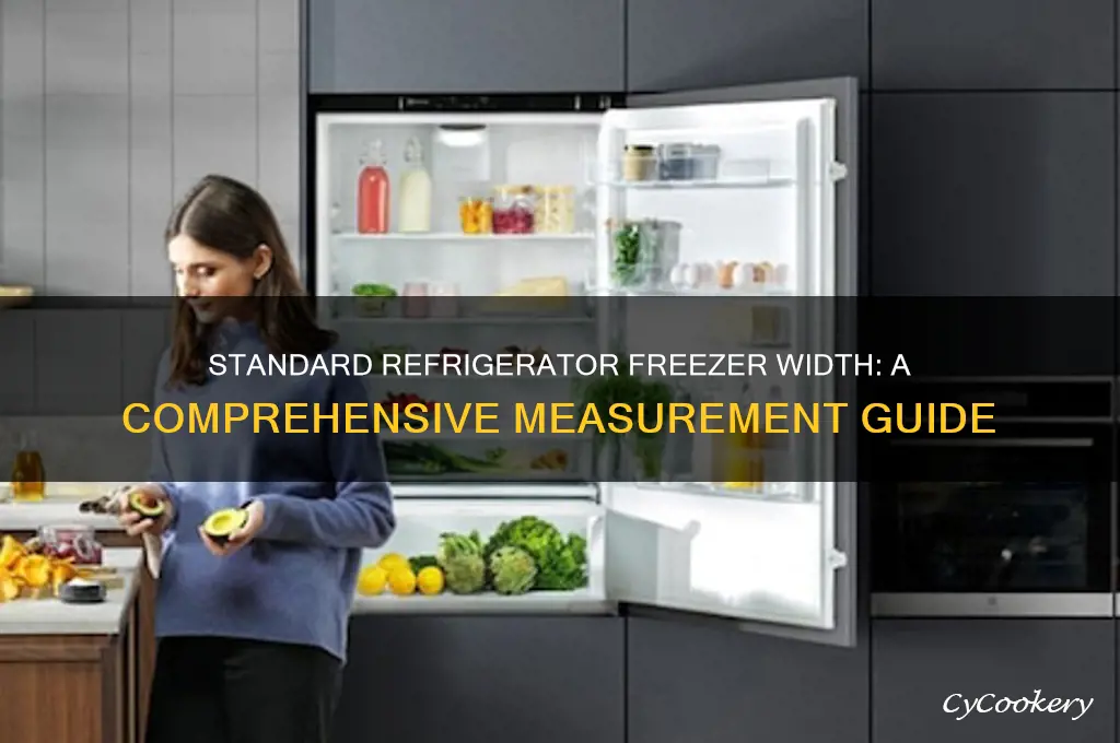 how wide is a standard refrigerator freezer