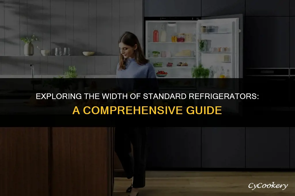 how wide is a standard refrigerator in inches