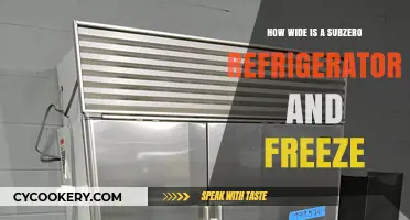 Exploring the Dimensions: Subzero Refrigerator and Freezer Width Guide