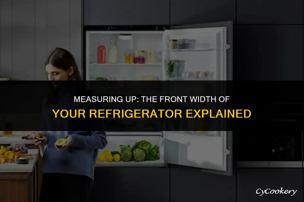 how wide is the front of a refrigerator