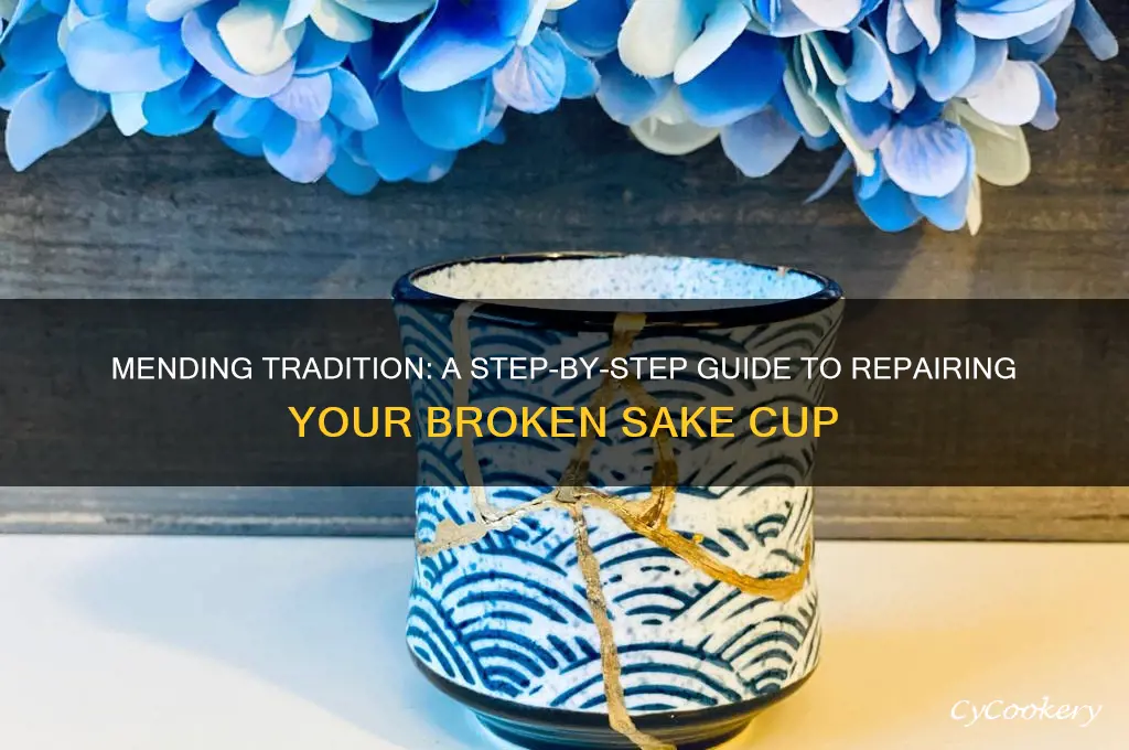 how yo fix a broken sake cup