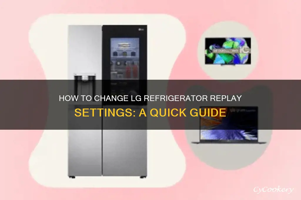 how you change replay for refrigerator lg
