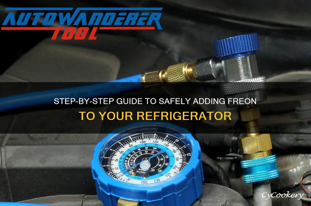 how you put freon in a refrigerator