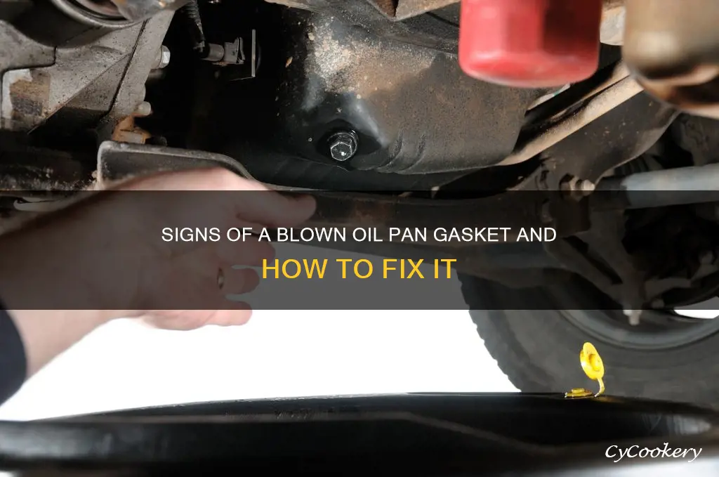 how.do you know if a oil pan gasket is blown