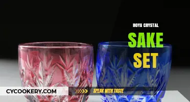 Elegant Hoya Crystal Sake Set: Perfect for Traditional Japanese Dining