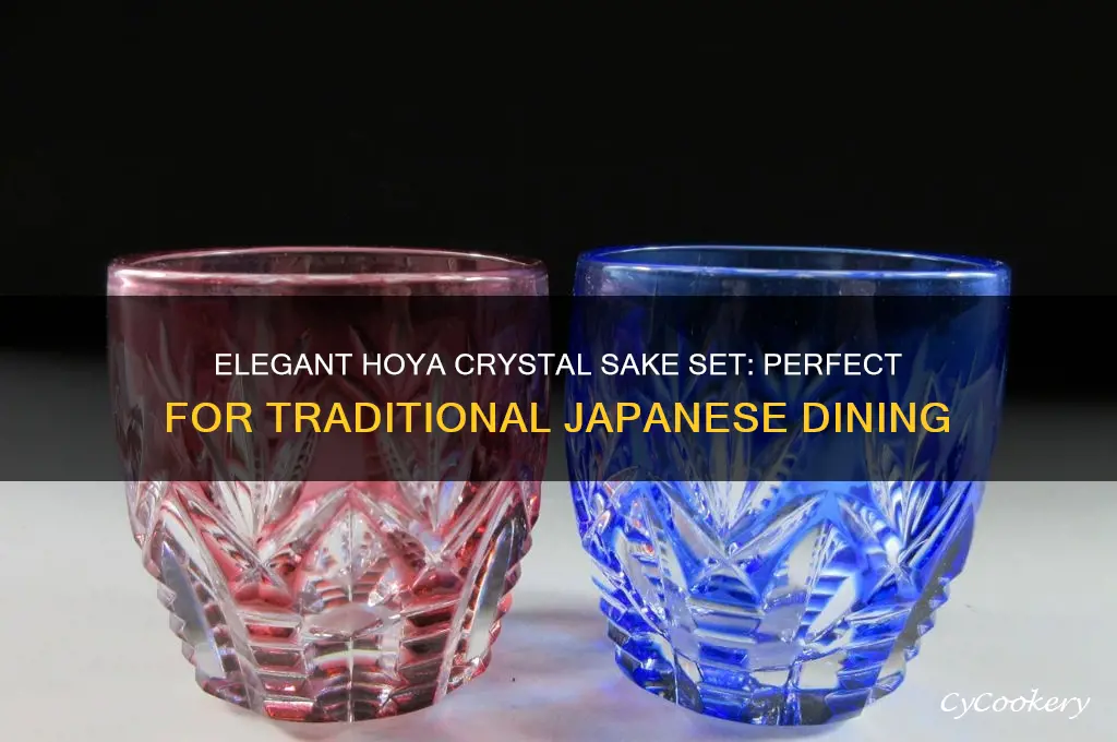 hoya crystal sake set