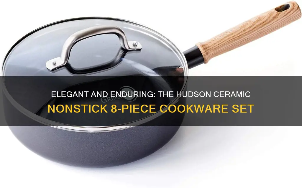 hudson ceramic nonstick 8-piece cookware set