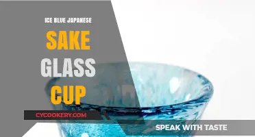 Elegant Ice Blue Japanese Sake Glass Cup: A Perfect Pour
