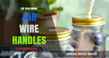 Chill in Style: Ice Cold Drink Jars with Wire Handles