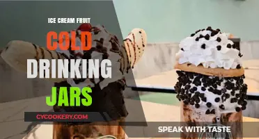 Refreshing Ice Cream Fruit Cold Drinks in Creative Jars