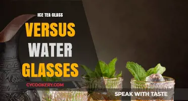 Iced Tea vs. Water Glasses: Choosing the Perfect Drinkware