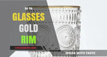 Elegant Gold-Rimmed Iced Tea Glasses: Elevate Your Summer Sips