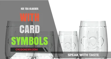 Stylish Card Symbol Iced Tea Glasses: Elevate Your Game Night Refreshments