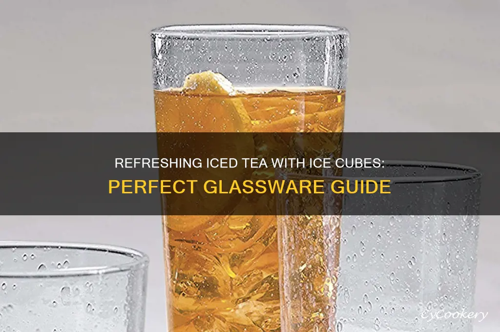 ice tea ice cube glass