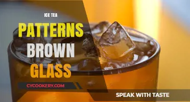 Chic Iced Tea Patterns in Brown Glass: Elevate Your Summer Sips