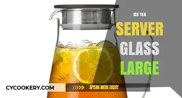 Elegant Large Glass Iced Tea Server for Refreshing Summer Gatherings