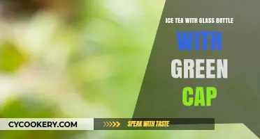 Refreshing Green-Capped Glass Bottle Iced Tea: A Perfect Summer Drink