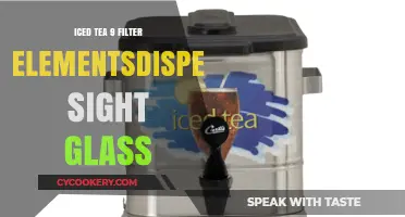 Iced Tea Dispenser: 9 Filter Elements & Sight Glass Explained