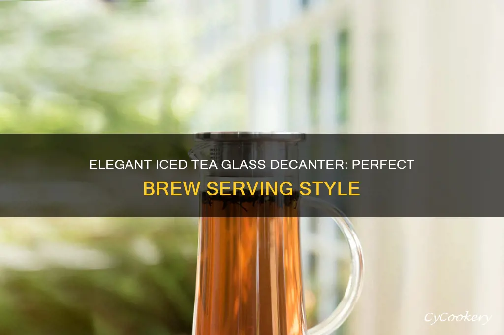 iced tea glass decanter