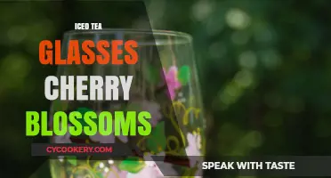 Elegant Iced Tea Glasses Inspired by Cherry Blossom Season