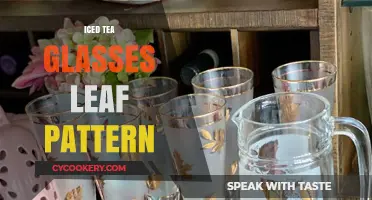 Elegant Iced Tea Glasses with Leaf Patterns: Summer's Perfect Sipware