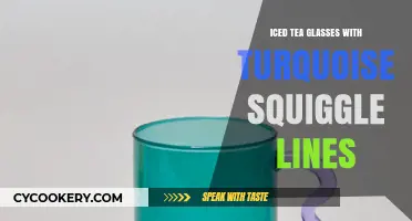 Turquoise Squiggle Iced Tea Glasses: Elevate Your Summer Sips in Style