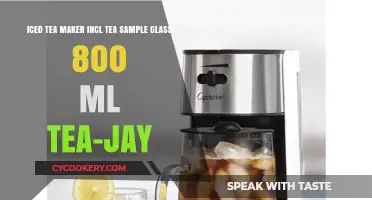 Tea-Jay Iced Tea Maker: Brew, Serve, Enjoy with 800ml Glass & Sample