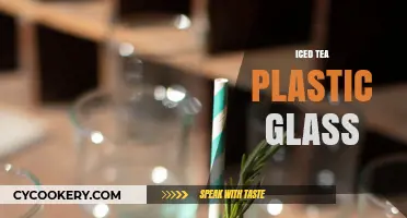 Eco-Friendly Iced Tea: Reusable Plastic Glasses for Sustainable Sipping