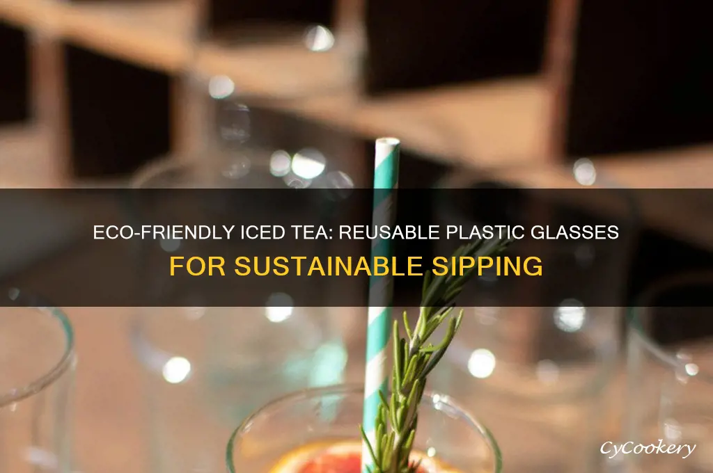 iced tea plastic glass