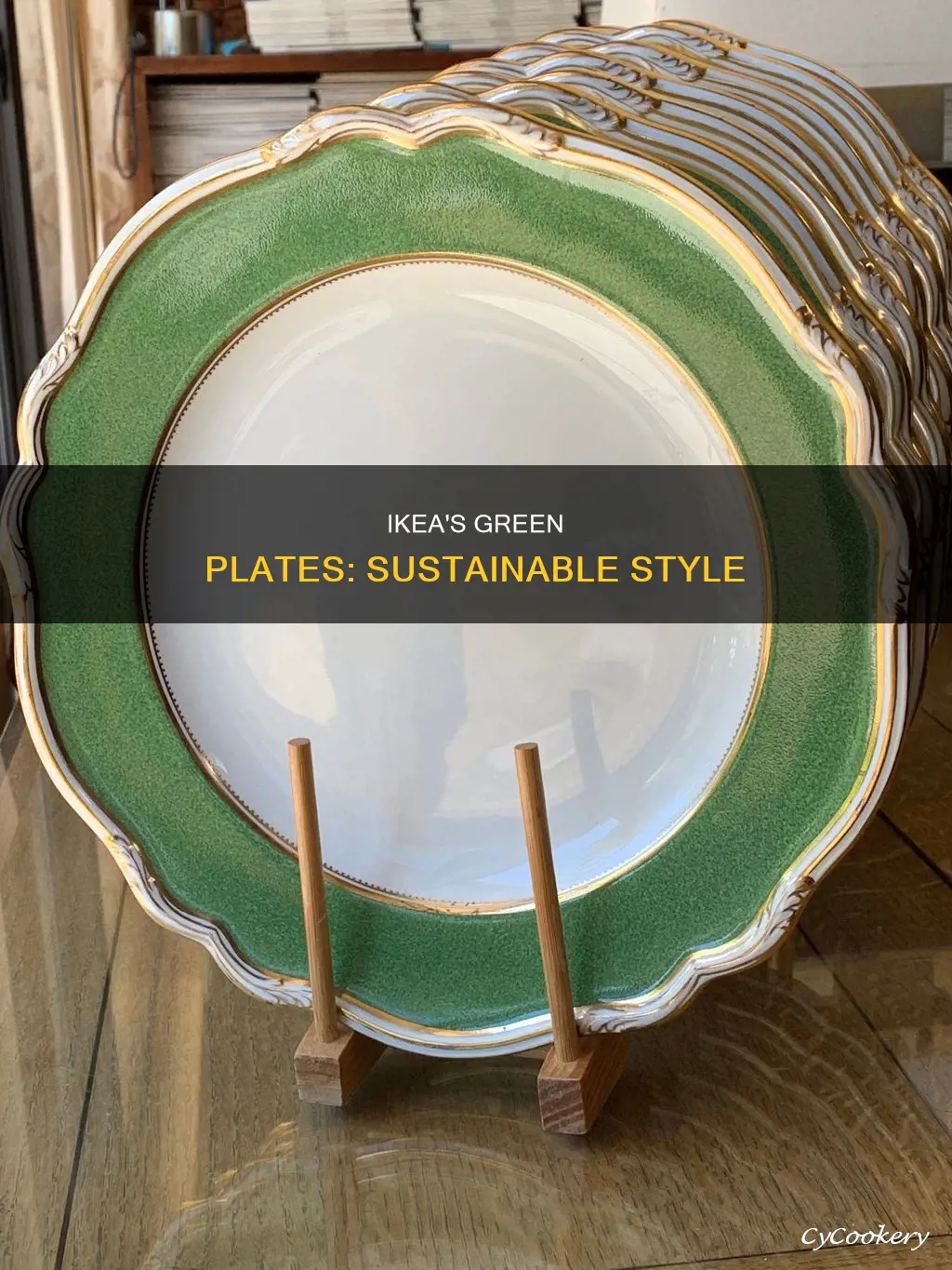 ikea green plates