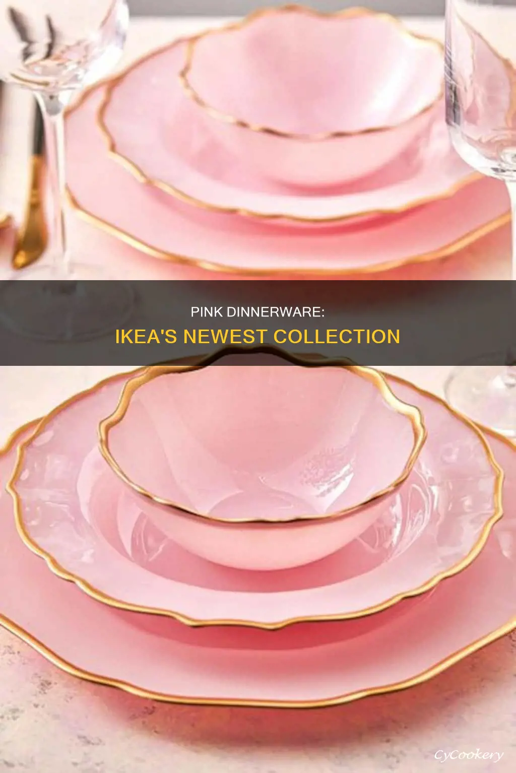 ikea pink dinnerware