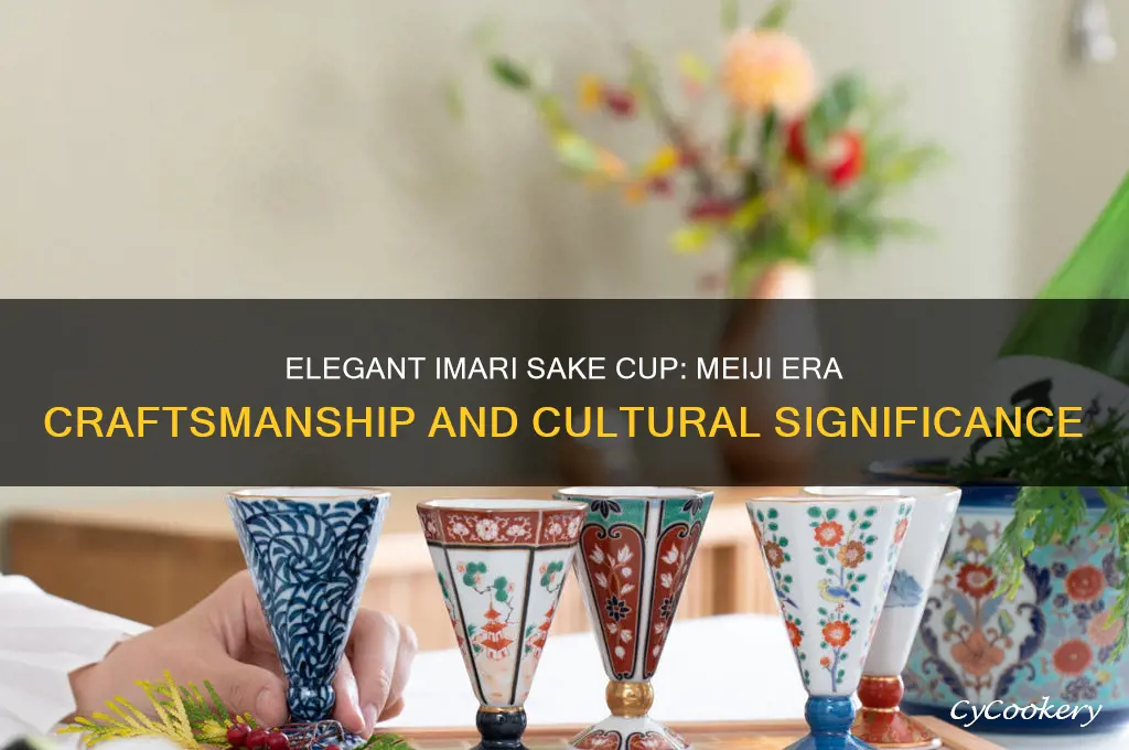 imari sake cup meiji